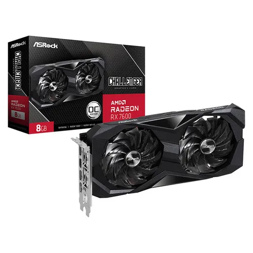 AS Rock AMD Radeon RX 7600 Challenger OC 8GB GDDR6