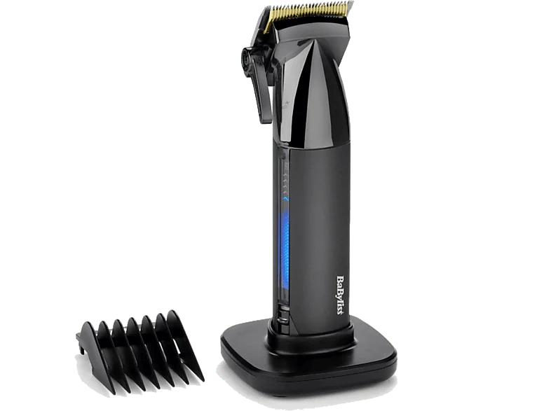 Cortapelos - Babyliss E991E Super-X Metal Series, Inalámbrico, Bateria Iones de litio, Cuchillas titanio, Black Edition