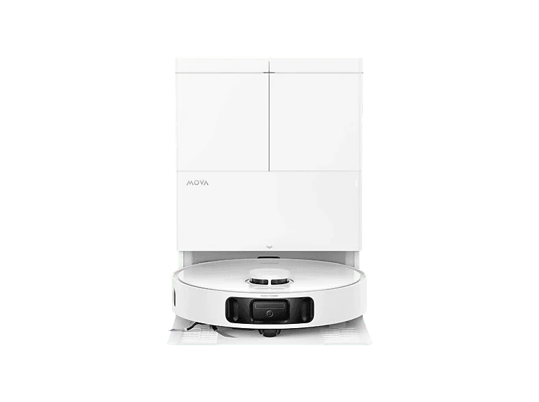 Robot aspirador - MOVA E50 Ultra, 700 W, 5 l depósito de agua, 225 min, 58 dB(A), LiDAR 360°, Blanca
