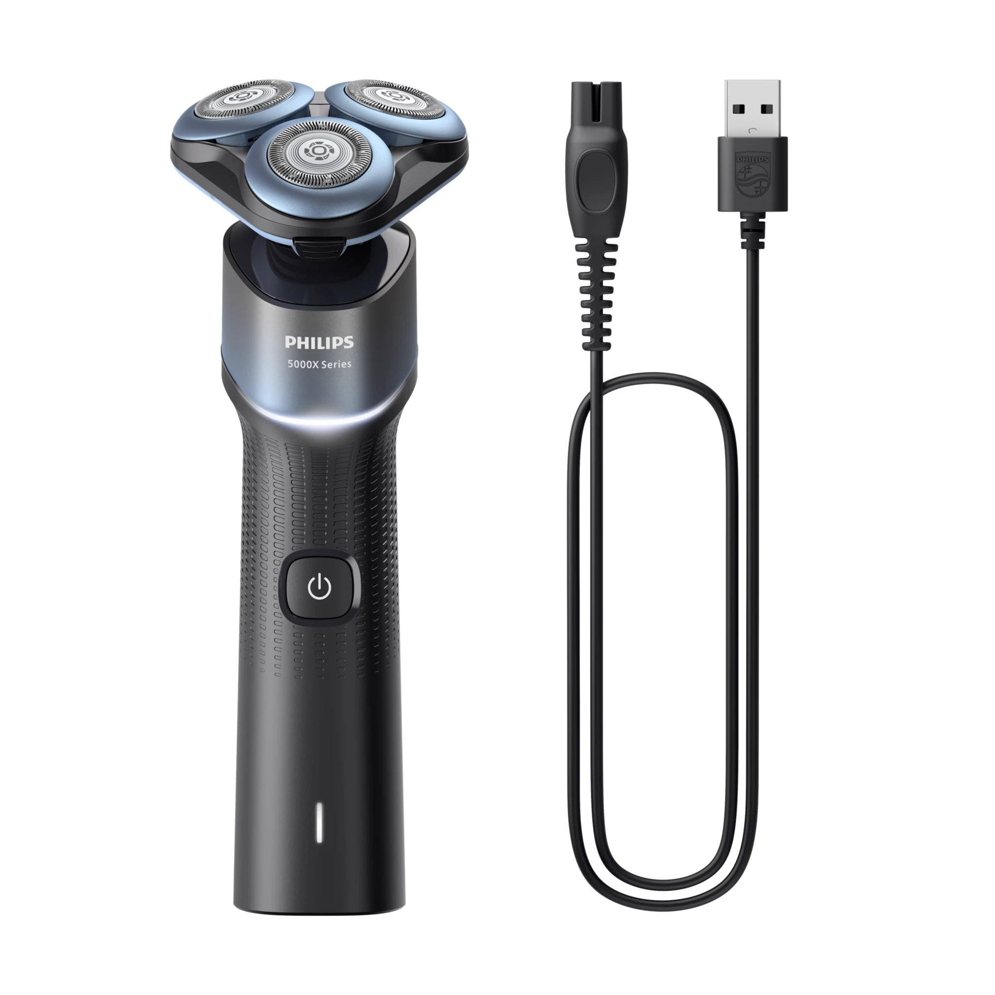 Afeitadora - Philips X5006/00, Autonomía de 50 min, Carga rápida, Lavable, Afeitado en seco/húmedo, Tecnología SkinGlide, Anticorrosión, Negro