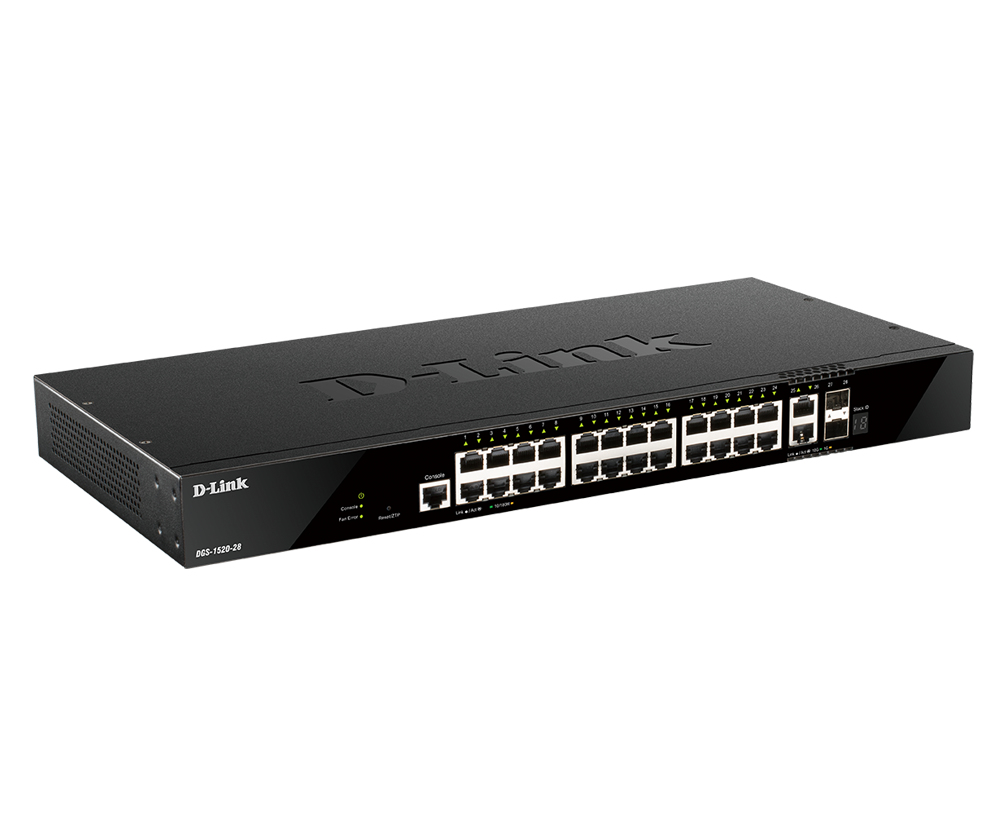 D-Link DGS-1520-28/E Switch 24xGbE 2x10GbE 2xSFP+