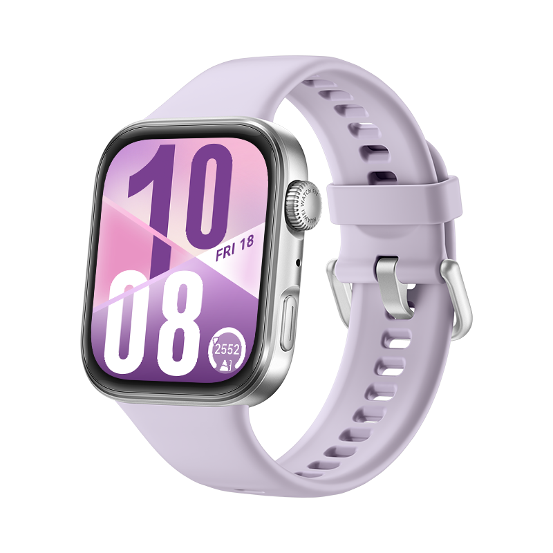 Smartwatch - Huawei Watch Fit 4, 1.82" AMOLED, 10 días batería, Compatible iOS Android, Correa Fluoroelastómero, Morado