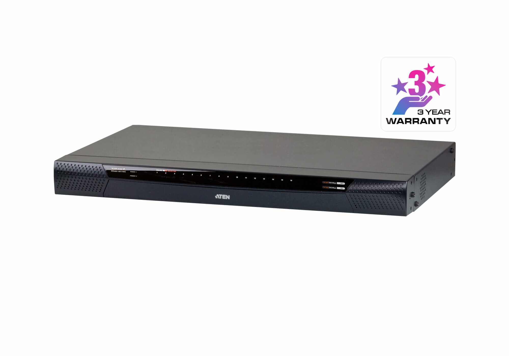 Switch KVM por IP multi-interfaz Cat 5 de 16 puertos de KN1116VA-AX-G