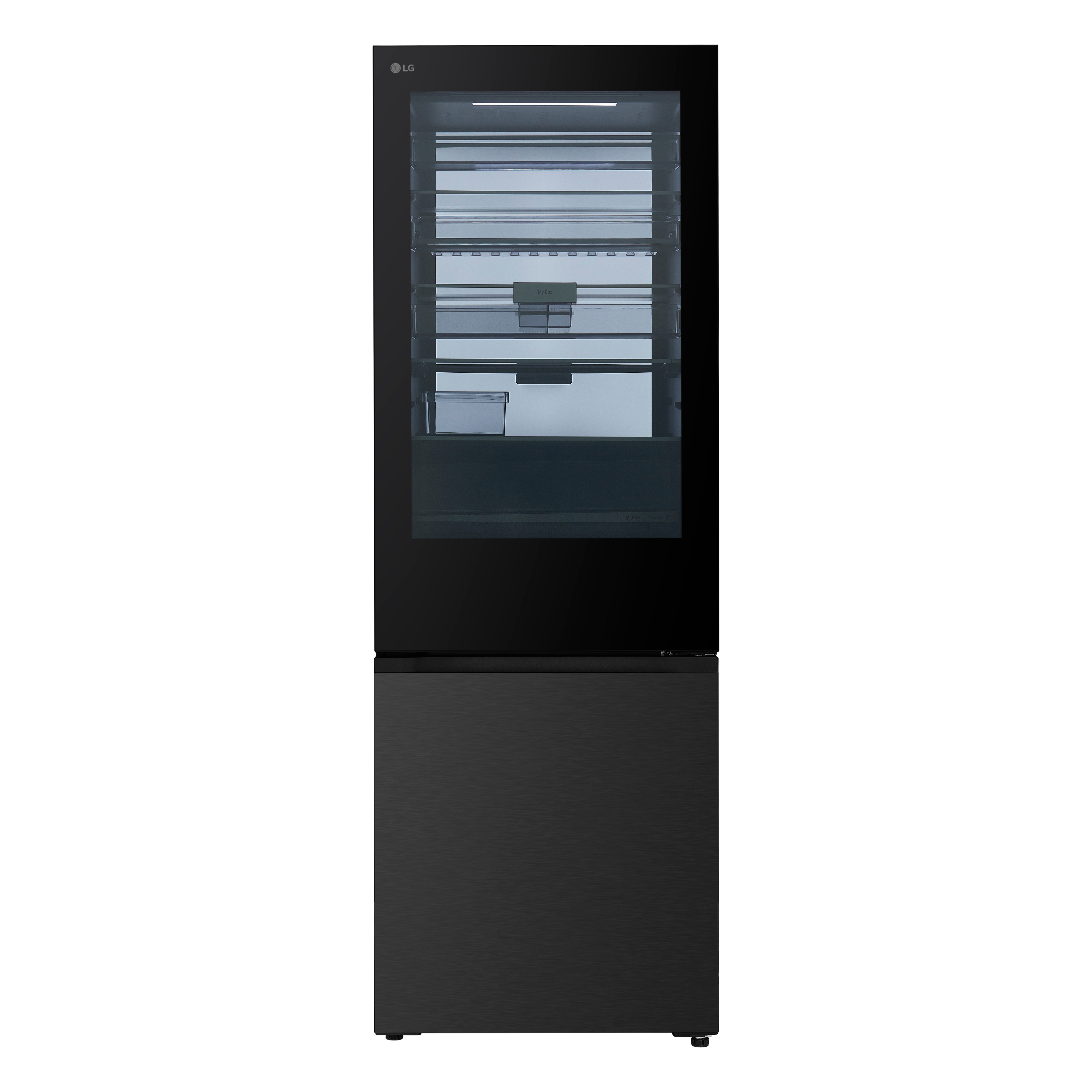 Frigorífico Combi | LG GBGW92GCEV, Instaview™, DoorCooling+, 2,03m, capacidad de 375 l, Clasificación C, Acero Negro Grafito Antihuellas - GBGW92GCEV