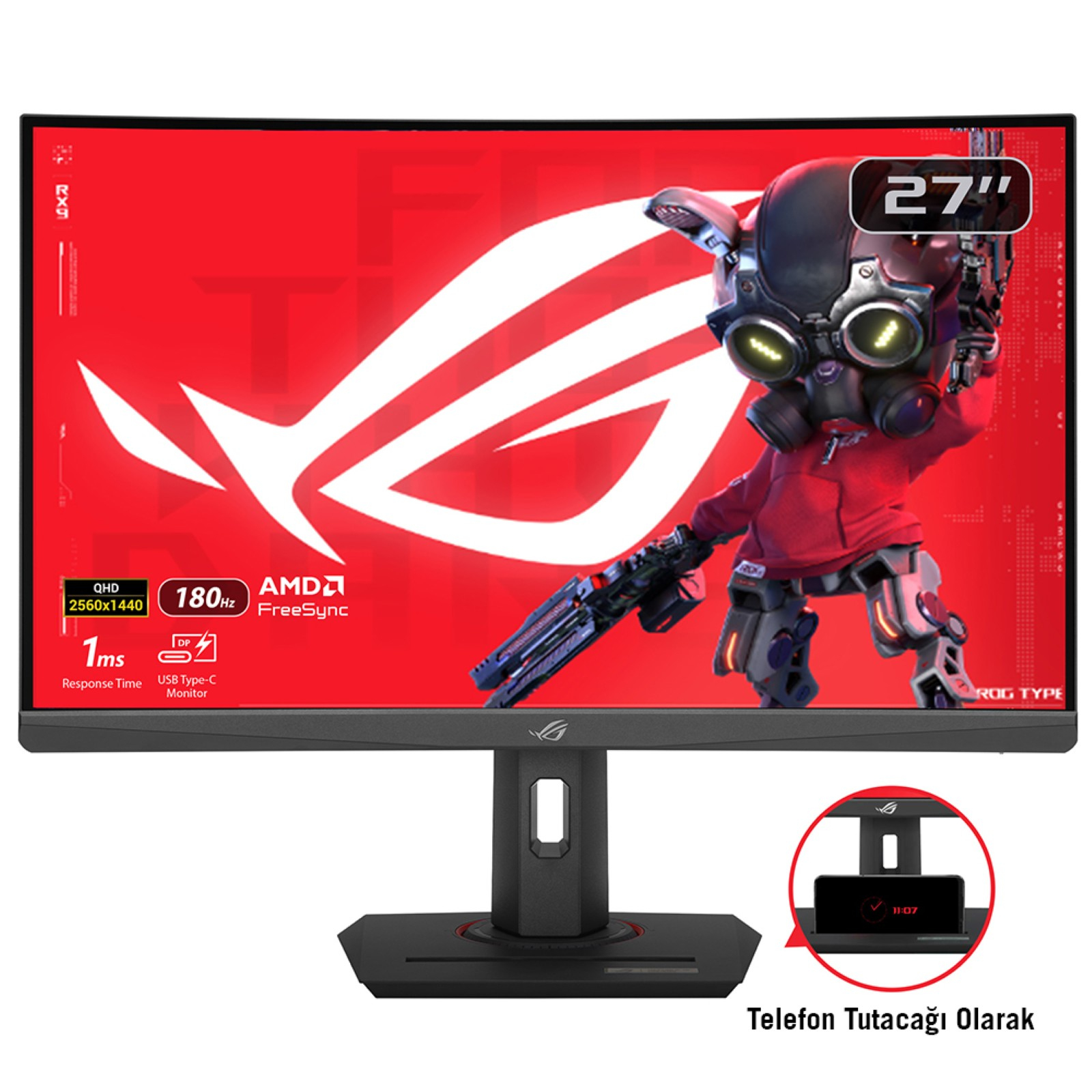 ASUS XG27WCS pantalla para PC 68,6 cm (27") 2560 x 90LM09P1-B01370