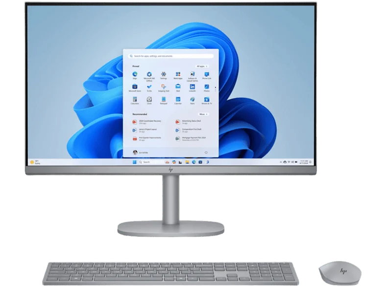 All in one - HP OmniStudio X 27-cs0018ns, 27" Full-HD, Intel® Core™ Ultra 5 125H, 32 GB RAM, 1 TB SSD, Arc™ GPU, Windows 11 Home, Plata