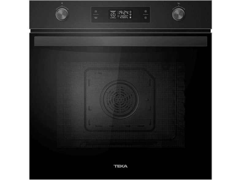 Horno - Teka HBB 6375 P FBK, Multifunción, Pirolítico, 70 l, Anchura 59.5 cm, Mandos push, 9 funciones de cocinado, Cristal Negro
