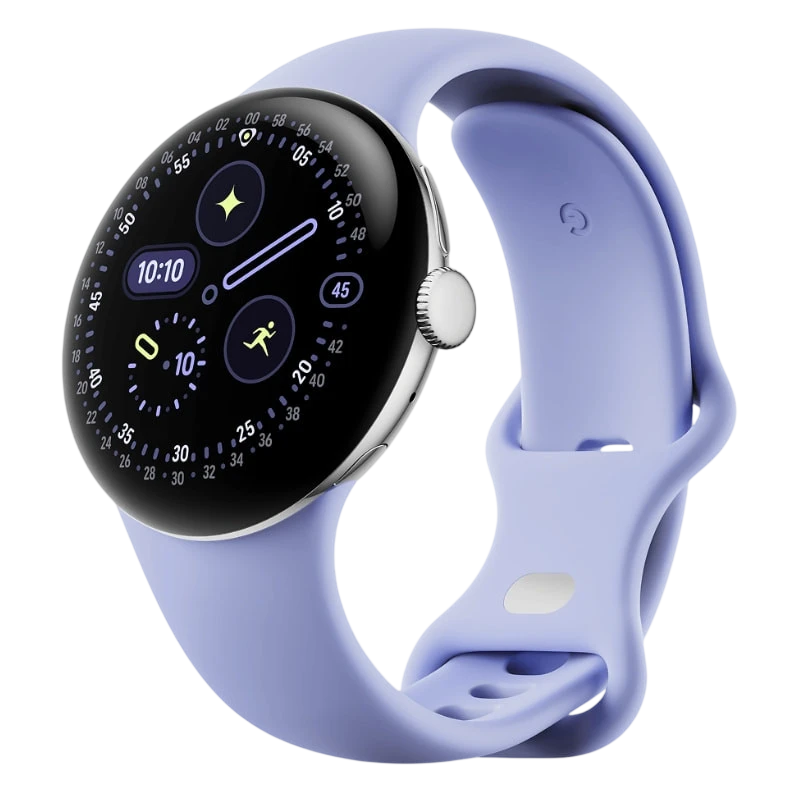 Google Pixel Watch 4 41mm 4G LTE Plata con Correa Lila - Reloj Inteligente