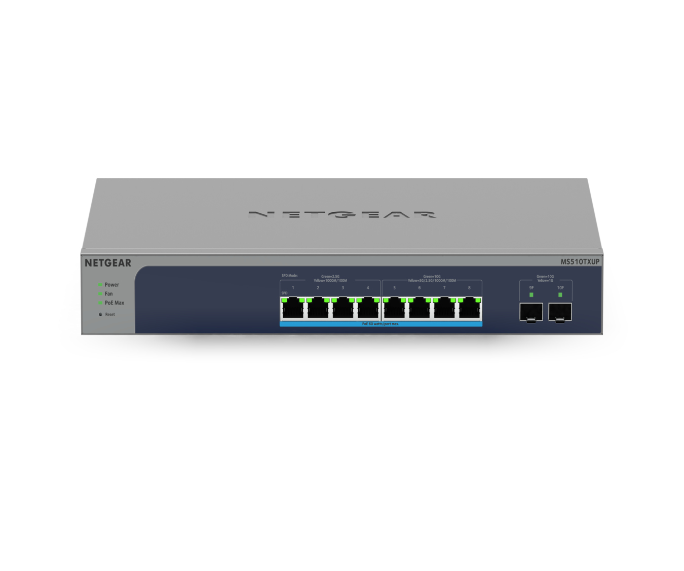 NETGEAR 8-Port Multi-Gigabit/10G Ethernet Ultra60 MS510TXUP-100EUS