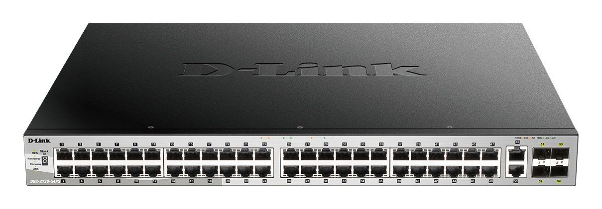 D-Link DGS-3130-54PS/E switch Gestionado L3 Gigabit DGS-3130-54PS/E