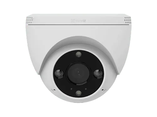 Cámara de vigilancia IP - Ezviz H4, 2K, 2304 x 1296 píxeles, Función visión nocturna en color, Llamadas bidireccionales, IP67, Blanco