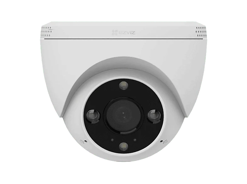 Cámara de vigilancia IP - Ezviz H4, 2K, 2304 x 1296 píxeles, Función visión nocturna en color, Llamadas bidireccionales, IP67, Blanco
