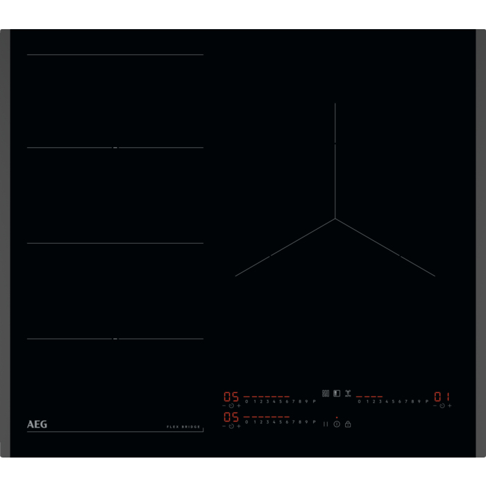 AEG - Placa inducción AEG con 3 zonas de cocción - TI63IF00FB.