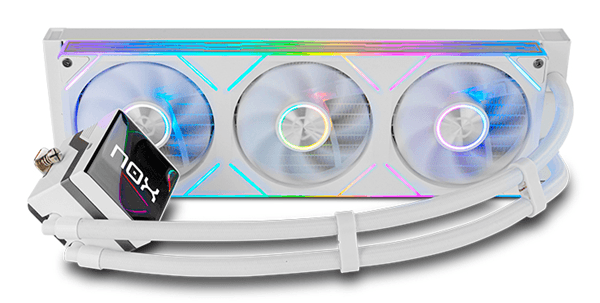 Nox Vent. HUMMER M-360 LCD Kit RL Mag ARGB Blanco