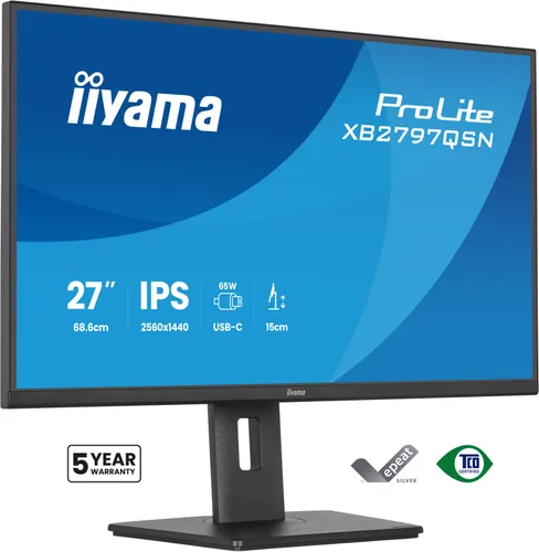 iiyama XB2797QSN-B1 Monitor ProLite 27" IPS QHD 350cd 1ms XB2797QSN-B1