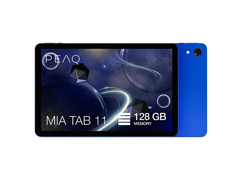 Tablet - PEAQ MIA TAB 11, 11" HD, 4GB RAM, 128 GB, Android 15, WiFi 5, IPS Incell, Allwinner A523, 6.000mAh, Azul