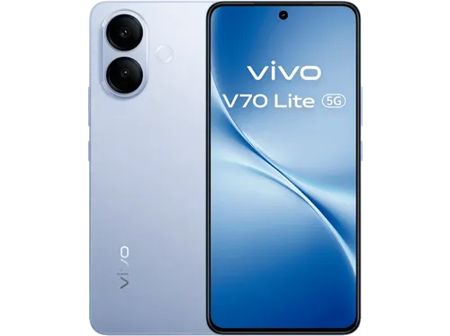 vivo V70 Lite, Titanium Blue, 128 GB, 6 GB RAM, 6.77 " FHD +, MediaTek Dimensity 7400 Turbo, 6500 mAh