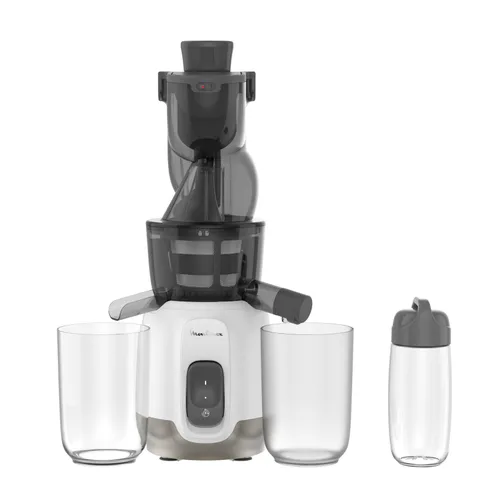 Moulinex Ultra Juice, Licuadora, Tubo ancho, Autolimpieza, Botella para llevar, Blanco y Negro