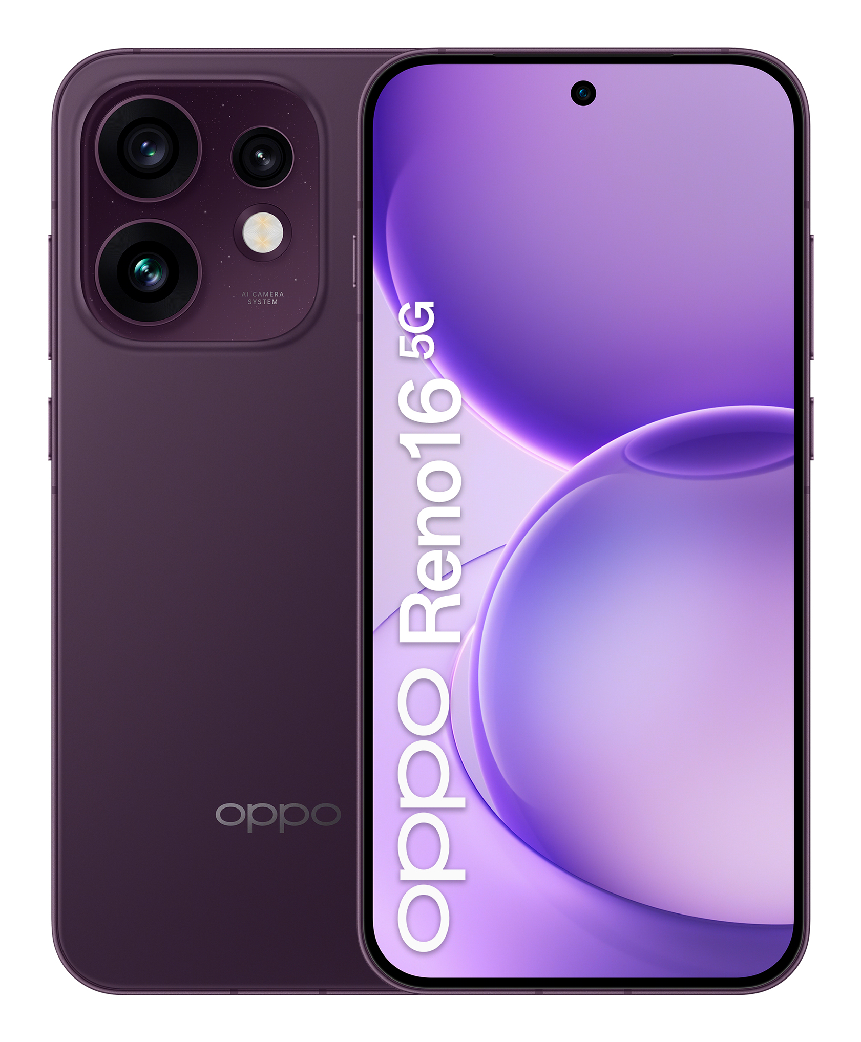 OPPO Reno16, Púrpura Negro, 512 GB, 8 GB RAM, 6.32" AMOLED, Qualcomm Snapdragon® 7 Gen 4, 6000 mAh
