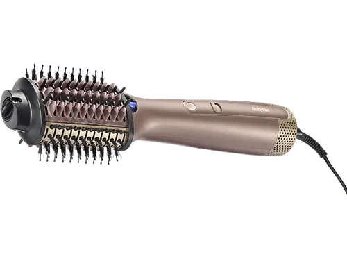 Moldeador - BaByliss Air Power Volume AS95E, Tecnología iónica, 3 Temperaturas, Uso en seco y húmedo, Iónico, Barril ovalado, Rosa