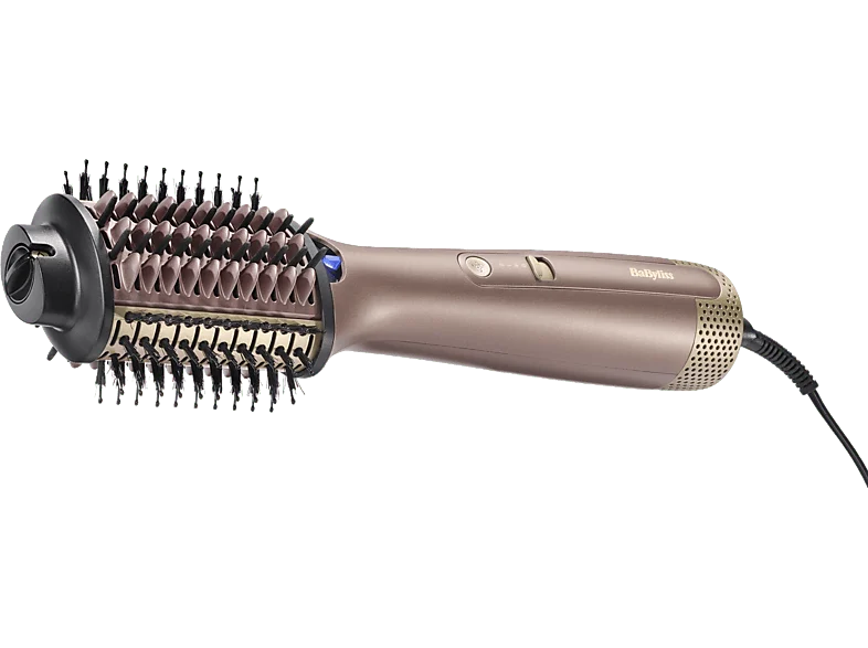 Moldeador - BaByliss Air Power Volume AS95E, Tecnología iónica, 3 Temperaturas, Uso en seco y húmedo, Iónico, Barril ovalado, Rosa