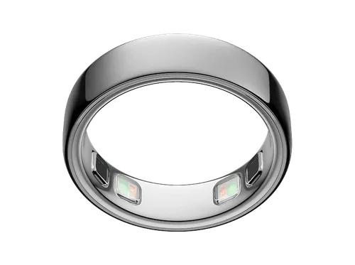 Anillo inteligente - Oura Ring 5, Talla 10, Hasta 9 días autonomía, Bluetooth, 50 métricas de salud, Titanio, Plata