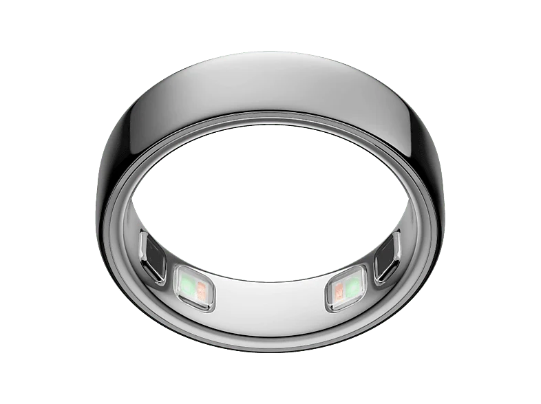 Anillo inteligente - Oura Ring 5, Talla 10, Hasta 9 días autonomía, Bluetooth, 50 métricas de salud, Titanio, Plata