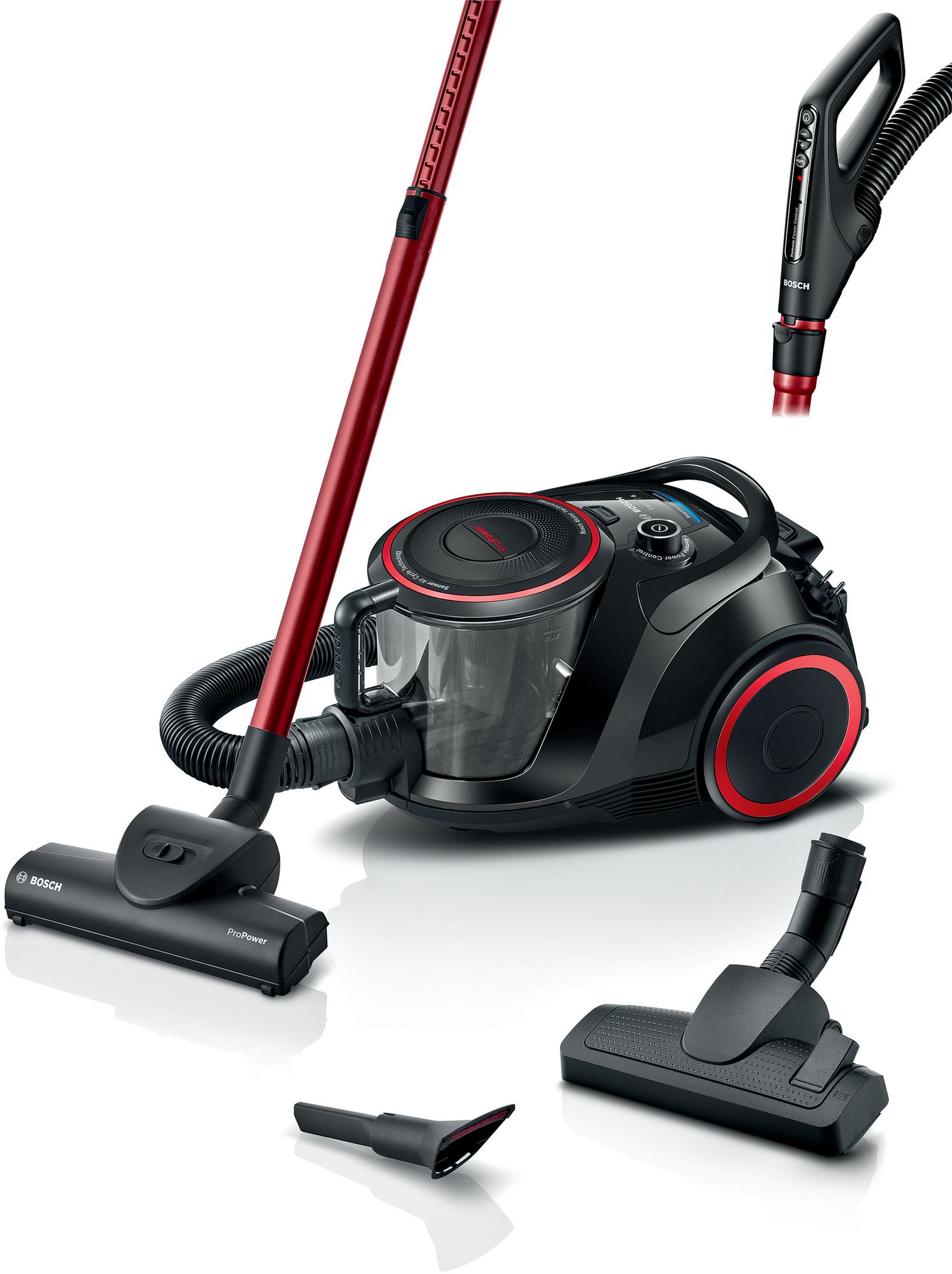 Bosch Serie 6 Aspirador sin bolsa Negro BGS41POW1