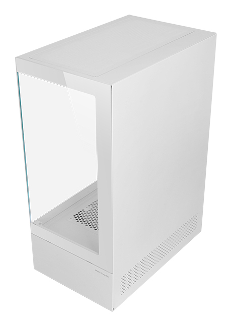 CAJA ATX SEMITORRE GAMING MARS GAMING MCXO DOBLE CRISTAL TEMPLADO ARGB GPU 328mm 1x3.5 3x2.5 BLANCO