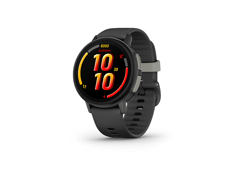 Smartwatch infantil - Garmin Bounce 2 LTE, Caja de 43mm, Pantalla AMOLED brillante a color 1.2", Correa Silicona, 5 ATM, Negro