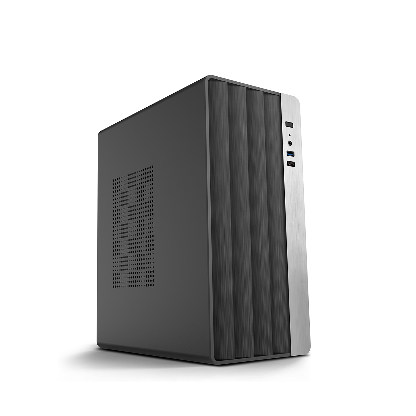 Caja COOLBOX COOLBOX CAJA MATX M870 USB-C 3.2 GEN1 FTE.500W BASIC500GR 0.8MM Negro Incluye Fuente