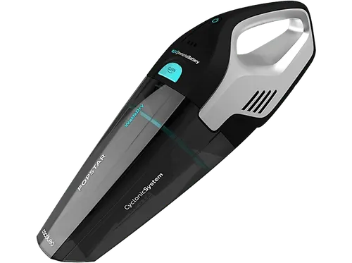 Aspirador de mano - Cecotec Conga Popstar Micro 18.5 V Hand, 110 W, 0.5 l, Cyclonic System, Negro/Gris
