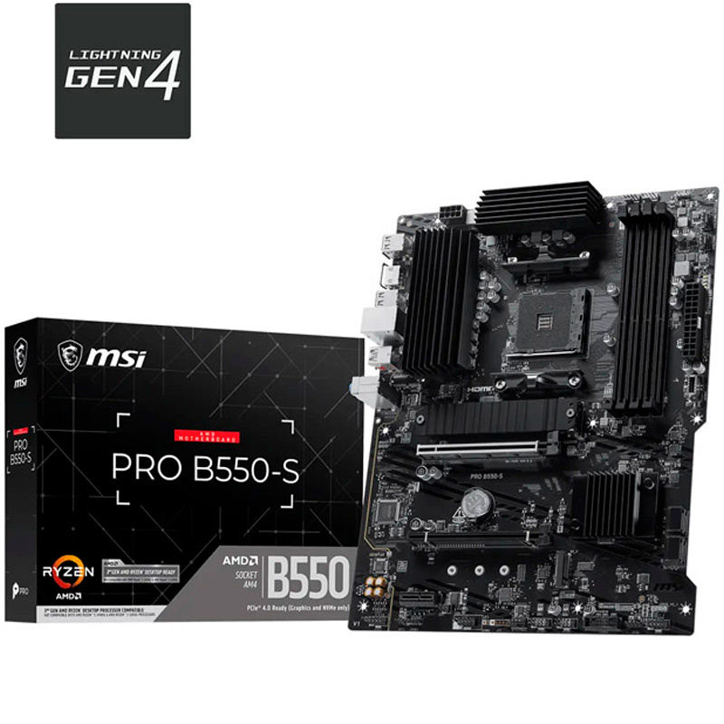 MSI PRO B550-S Socket AM4 ATX