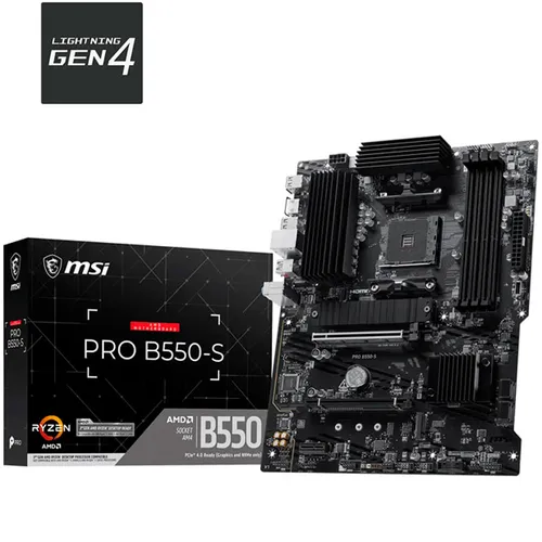 MSI PRO B550-S Socket AM4 ATX