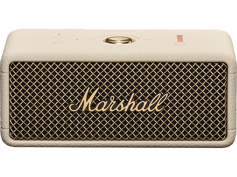 Altavoz inalámbrico - Marshall EMBERTON III, 76 W, Bluetooth, Autonomía 32 h, Micrófono, Cream