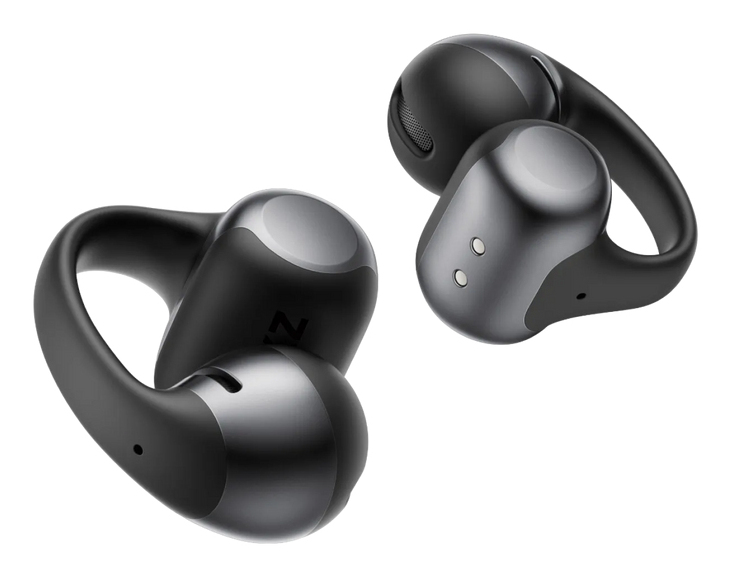 Auriculares True Wireless - Shokz OpenDots One, 40 h Autonomía, Open-Ear con clip, IP54, Dolby Audio, Negro