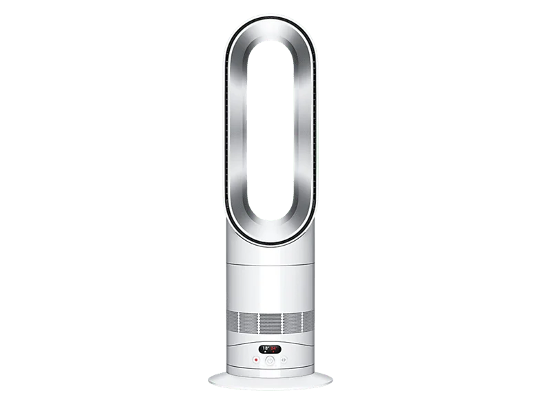 Ventilador sin aspas - Dyson Hot+Cool™ HF1, y calefactor, Precalentamiento remoto, 2250 W, 10 Velocidades, Blanco/ Plata