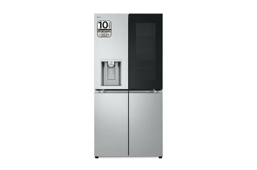 Frigorífico americano - LG InstaView Door-In-Door™ GMG861MBAE, No Frost, 178.7 cm, 508 l, Acero texturizado antihuellas