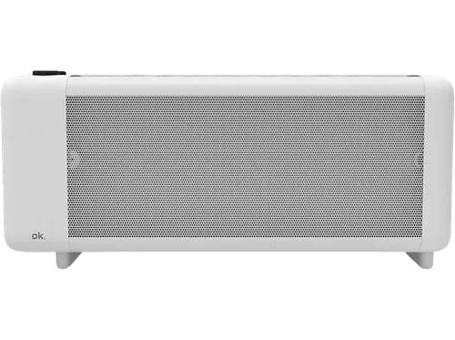 Calefactor portátil - ok. OMIH 15221 W, 1500W, 2 Niveles de calor, 230V, 50-60Hz, Termostato ajustable, Blanco