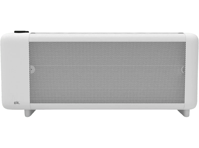 Calefactor portátil - ok. OMIH 15221 W, 1500W, 2 Niveles de calor, 230V, 50-60Hz, Termostato ajustable, Blanco