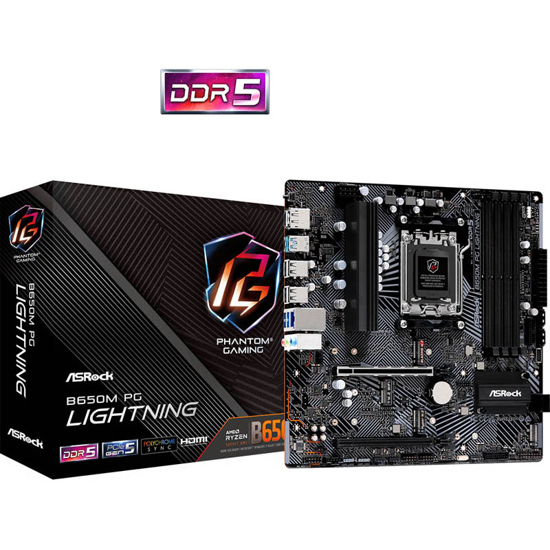 AS Rock B650M PG Lightning Socket AM5