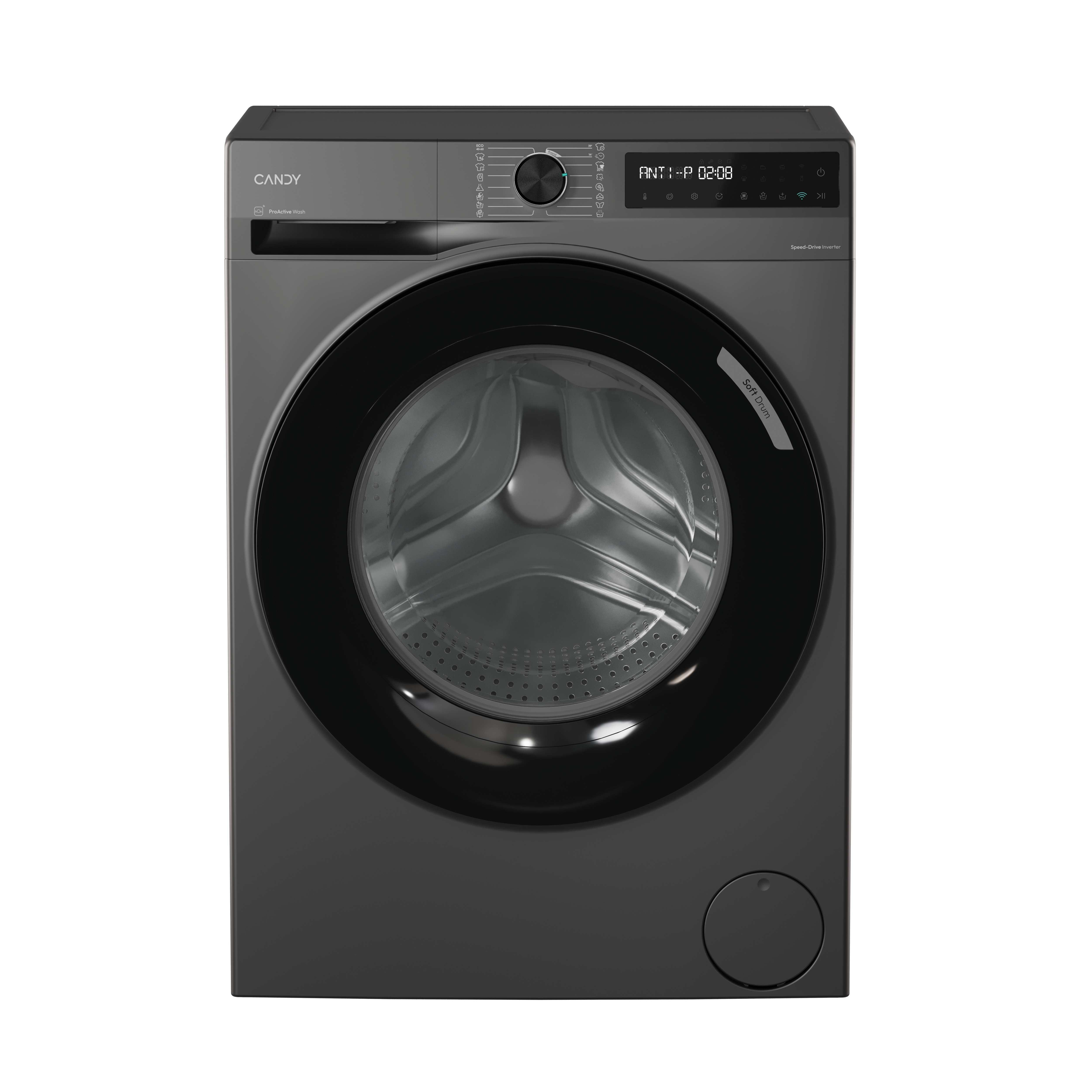 Lavadora carga frontal Candy BR 48SBL6G-S, 8 kg, 1400 rpm, plata