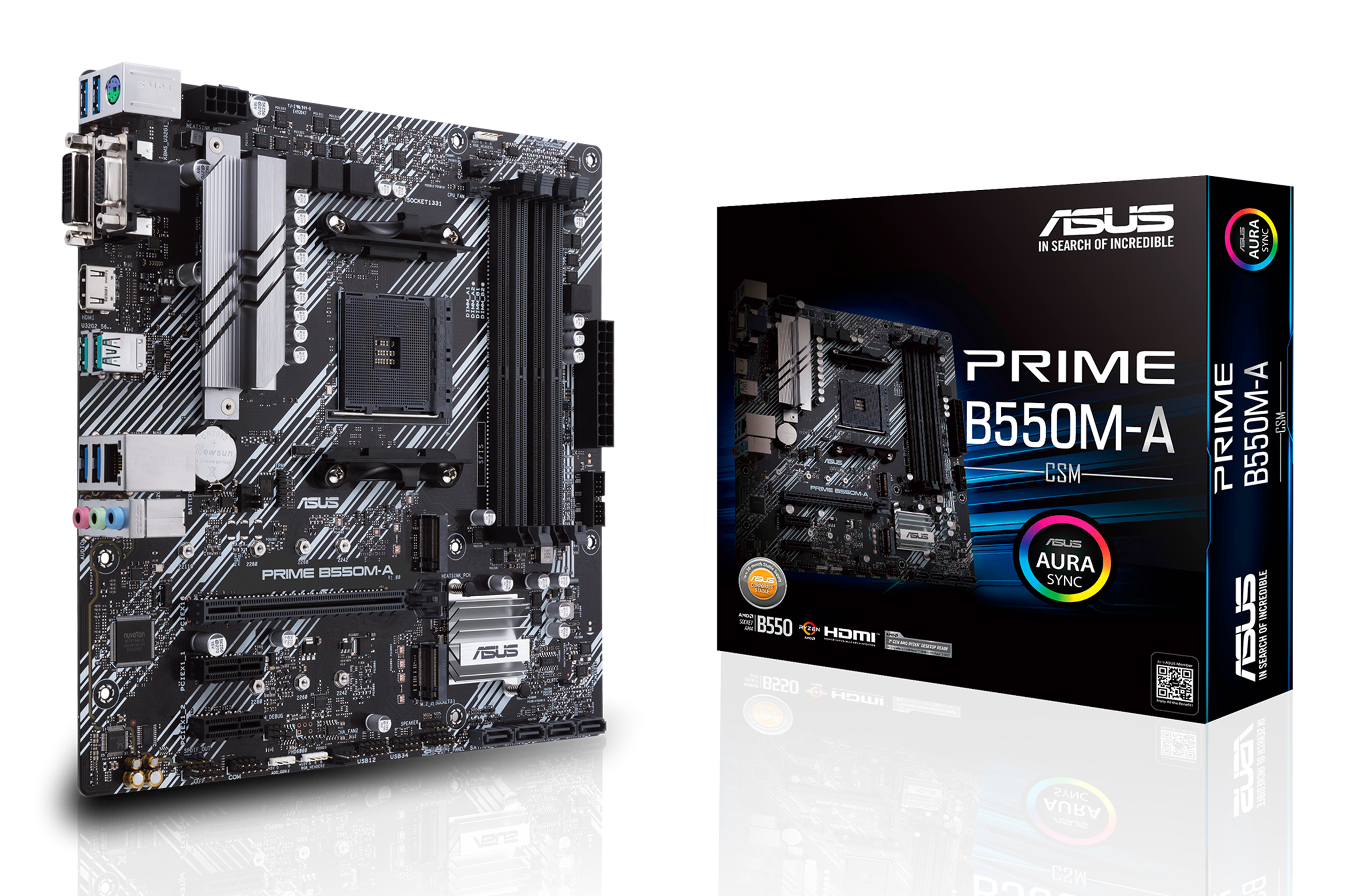 ASUS Prime B550M-A/CSM - AMD - Zócalo AM4 - 3rd 90MB14I0-M0EAYC