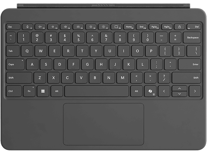 Teclado - Microsoft Surface Pro 12", Conexión Magnética, Retroiluminación, Slate
