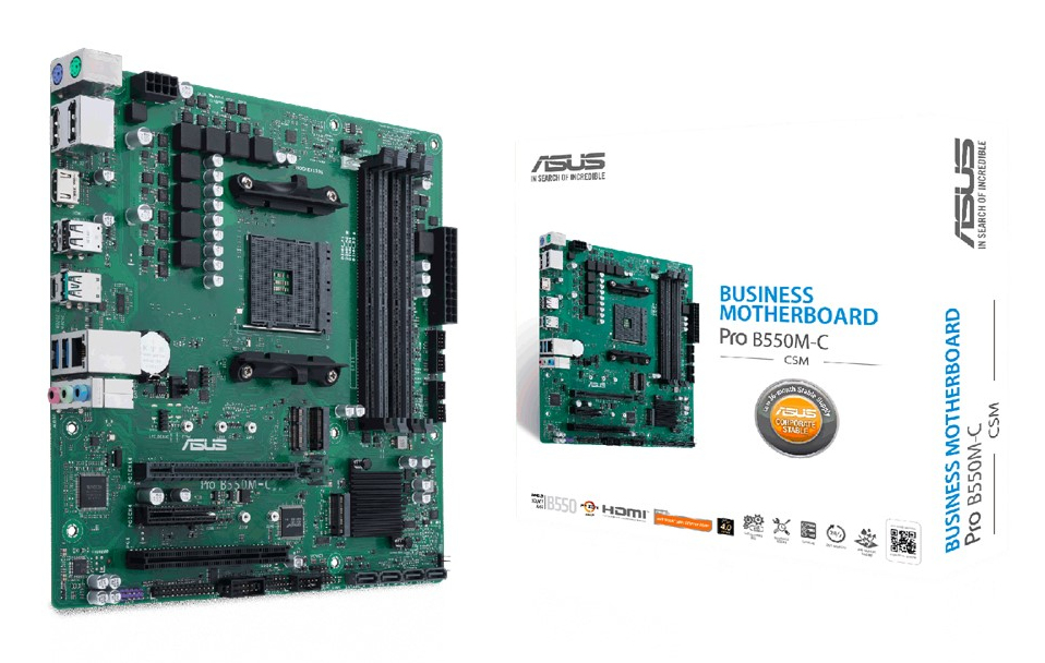 ASUS PRO B550M-C/CSM - AMD - Zócalo AM4 - AMD Athlon 90MB15Q0-M0EAYC
