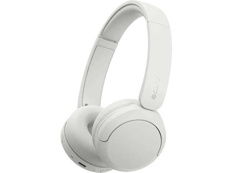 Auriculares inalámbricos - Sony WH-CH535W, Bluetooth 6.0, 55 h batería, Carga rápida, 360 Reality Audio, Conexión multipunto, Diadema, Blanco