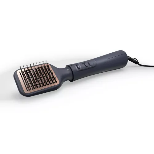 Moldeador Philips BHA530/00, AirStyler Serie 5000, Rizador, 5 Accesorios, Ondas, Volumen y Liso, Even Heat, Iones 4x, Cerámica Argán, Negro