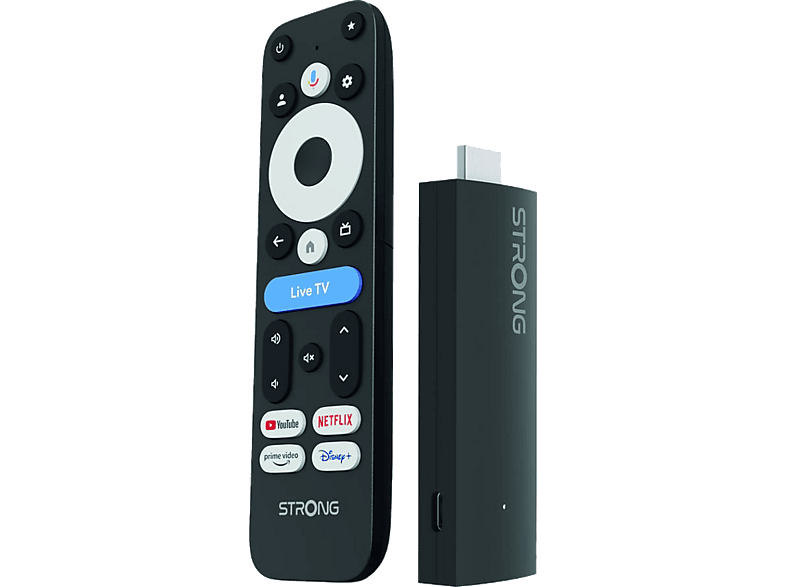 Reproductor multimedia - Strong LEAP-UNA+, 8 GB, Full HD, Control remoto, Bluetooth, Negro