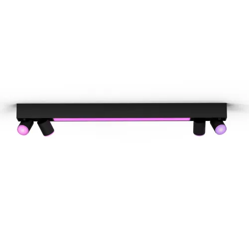 Philips Hue White & Color Ambiance Plafón Centris De Cuatro Focos Negro