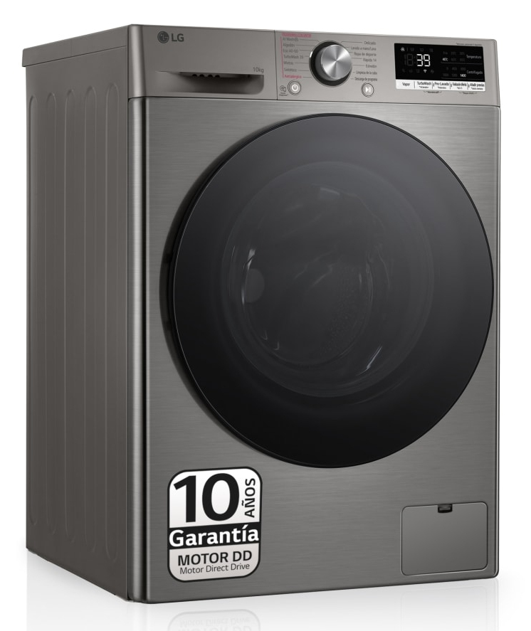 LAVADORA CARGA FRONTAL LG F4WR7010AGS 10 KG 1400 RPM A INOX